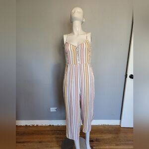 Saltwater Luxe Striped Cropped Jumpsuit, VGUC, Size S